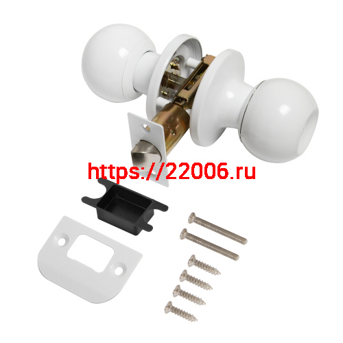 Ручка Punto (Пунто) защелка DK672/BL WH-BK (фик.) белый фото 2 Ручка Punto (Пунто) защелка DK672/BL WH-BK (фик.) белый фото 2