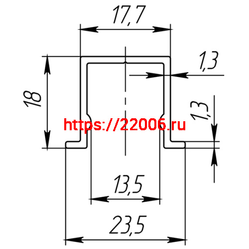 Нижняя Armadillo (Армадилло) направляющая DIY Comfort 60/80/1,3/1500 bottom track (1,5 м)(CFG-778) фото 2 Нижняя Armadillo (Армадилло) направляющая DIY Comfort 60/80/1,3/1500 bottom track (1,5 м)(CFG-778) фото 2