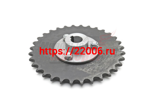 Звезда z=32 шаг 15,875 (посадка на вал 20мм) со сменной ступицей