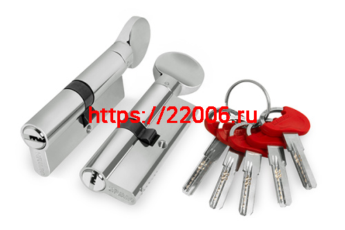 Цилиндровый Fuaro (Фуаро) механизм (D-PRO502/110) D-PRO5002Knob110(50+10+50) CP хром 5Key