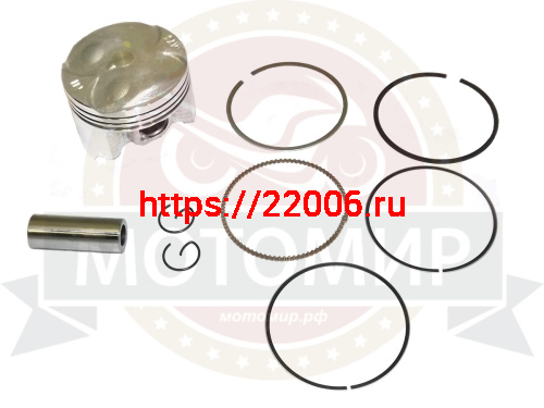 Поршень 55,00 мм 4 такт. CB400 (кольца, палец d14мм, стопорн. кольца) (1 поршень))