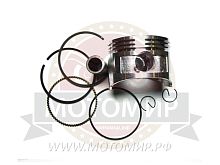 Поршень 168F (GX 160 (Н49 мм)  68 мм в сборе (поршень, кольца, палец d18мм, стоп.кольца) STD