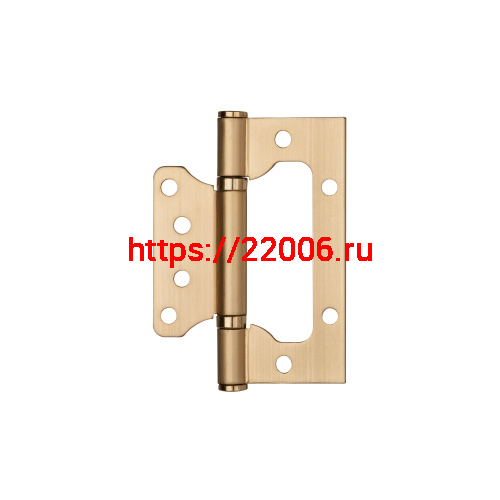 Петля Ajax (Аякс) универсальная без врезки IN4000W SSG (100/P-2B 100x2,3) сатин.золото