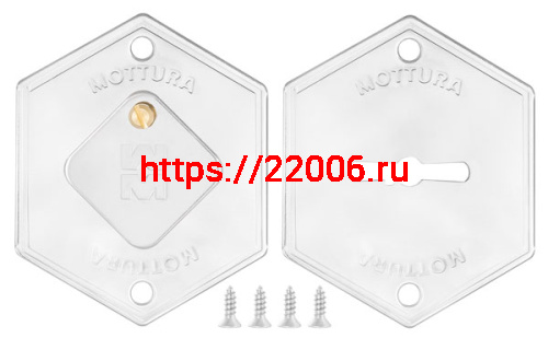Комплект накладок Mottura (Моттура) на сувальдный замок 95.299 (ХРОМ), 2 шт Комплект накладок Mottura (Моттура) на сувальдный замок 95.299 (ХРОМ), 2 шт
