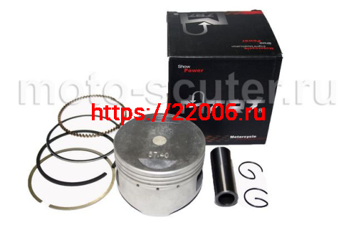 Поршень в сборе MTRT 157QMJ 4т 150cc d-57.4 (TW) Поршень в сборе MTRT 157QMJ 4т 150cc d-57.4 (TW)