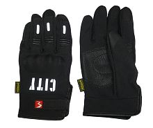 Перчатки MADBIKE-07, текстиль + кожзам, защитные вставки