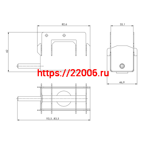 Толкатель Armadillo (Армадилло) скрытого монтажа SLD.Comfort-PENAL K-push фото 2 Толкатель Armadillo (Армадилло) скрытого монтажа SLD.Comfort-PENAL K-push фото 2