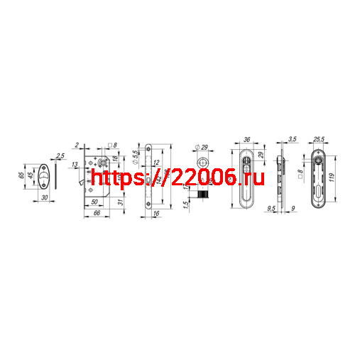 Набор Armadillo (Армадилло) для раздвижных дверей SH.LD152.KIT011-BK (SH011-BK) WAB-11 матовая бронза фото 4 Набор Armadillo (Армадилло) для раздвижных дверей SH.LD152.KIT011-BK (SH011-BK) WAB-11 матовая бронза фото 4