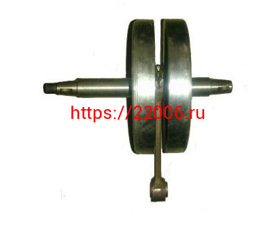 Коленвал Минск стар.обр.(ТИП A: под 3 подш 304 + 1 короткая шейка) "ММ" Коленвал Минск стар.обр.(ТИП A: под 3 подш 304 + 1 короткая шейка) "ММ"