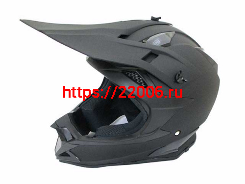 Мотошлем T166 Кросс черный матовый (M) Мотошлем T166 Кросс черный матовый (M)