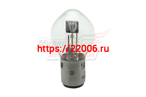 Лампа 12В 35/35Вт фарная 2х конт.(тип BА20d) с больш.цок.больш.колбой (скутера,Hanter, Симплер,Ява) Лампа 12В 35/35Вт фарная 2х конт.(тип BА20d) с больш.цок.больш.колбой (скутера,Hanter, Симплер,Ява)