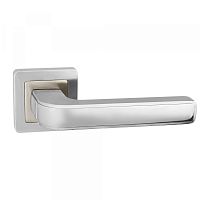 Ручка Punto (Пунто) раздельная NOVA QR CP/SN-8 хром/мат. никель, квадрат 8x130 мм, стяжки M4(10*50*30) - 2 шт.