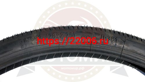Велопокрышка ПетроШина 26" 57-559 Л-381 (26х2.25) (горные вел., без камеры) фото 3 Велопокрышка ПетроШина 26" 57-559 Л-381 (26х2.25) (горные вел., без камеры) фото 3