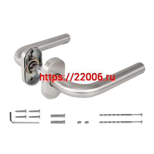 Ручка Fuaro (Фуаро) раздельная R.DSS201-0201P/19 INOX 201 (овальное основание) фото 4