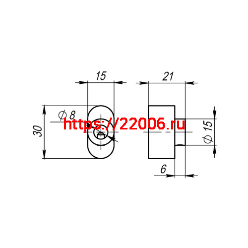 Вертушка Armadillo (Армадилло) на шток цилиндра T.Knob-S (CB-S) AB-7 бронза фото 3 Вертушка Armadillo (Армадилло) на шток цилиндра T.Knob-S (CB-S) AB-7 бронза фото 3