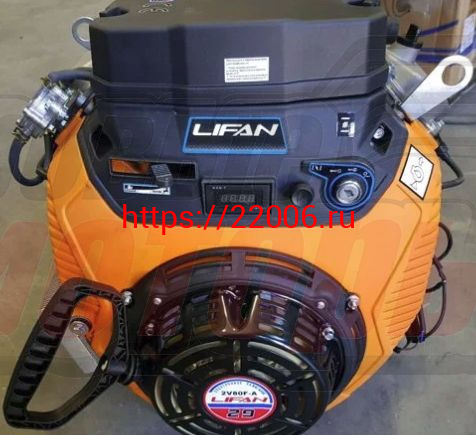 Двигатель LIFAN 29 л.с. 2V80FD-A (бенз,эл+ручн.ст-р)+полн.компл+катушка 240Вт; S-вал(прямой 25мм Двигатель LIFAN 29 л.с. 2V80FD-A (бенз,эл+ручн.ст-р)+полн.компл+катушка 240Вт; S-вал(прямой 25мм
