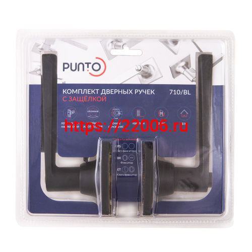 Ручка Punto (Пунто) защелка DK710/BL BL-BK (фик.) черный фото 2 Ручка Punto (Пунто) защелка DK710/BL BL-BK (фик.) черный фото 2