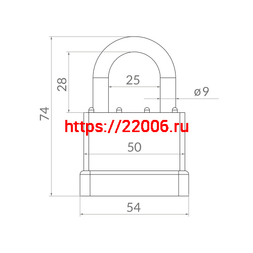Замок Punto (Пунто) навесной PK-6550 3 key англ. фото 4 Замок Punto (Пунто) навесной PK-6550 3 key англ. фото 4