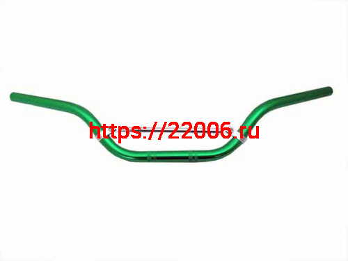 Руль алюминиевый с перемычкой на болтах средний (зеленый) Руль алюминиевый с перемычкой на болтах средний (зеленый)