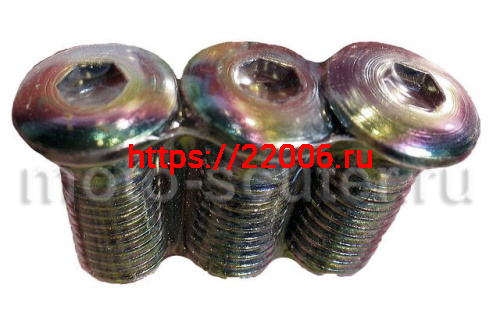 Болт тормозного диска цветной JOG M10 (комплект 3 штуки) FRC Болт тормозного диска цветной JOG M10 (комплект 3 штуки) FRC