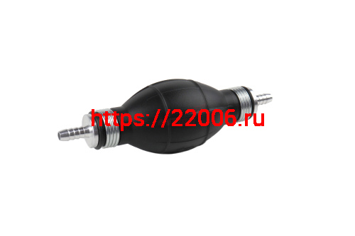 Груша средняя в сборе с 2 клапанами МЕТАЛЛ резиновая штуцер 6 мм (ТАЙВАНЬ)