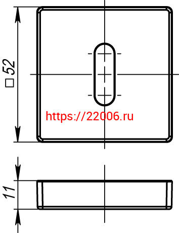 Накладка Armadillo (Армадилло) NORMAL PS USQ CP-8 Хром 2 шт. фото 3 Накладка Armadillo (Армадилло) NORMAL PS USQ CP-8 Хром 2 шт. фото 3