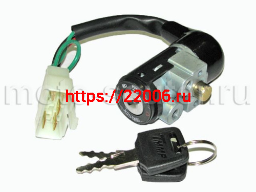 Замок зажигания Honda Dio AF-18/27 (фишка 5 контактов) Замок зажигания Honda Dio AF-18/27 (фишка 5 контактов)