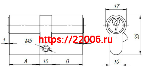 Цилиндровый Ajax (Аякс) механизм (AX100/90) AX1000Key90 (40+10+40) CP хром фото 3 Цилиндровый Ajax (Аякс) механизм (AX100/90) AX1000Key90 (40+10+40) CP хром фото 3