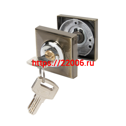 Ручка поворотная Ajax (Аякс) с фиксацией ключом BK6.FIX.JK AB-7 бронза Ручка поворотная Ajax (Аякс) с фиксацией ключом BK6.FIX.JK AB-7 бронза