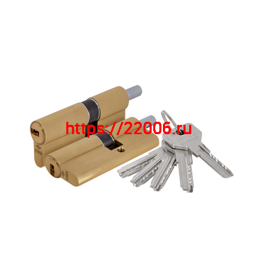 Цилиндровый механизм Cisa (Чиза) под вертушку ASIX OE302-13.00 (70 мм/30+10+30), ЛАТУНЬ