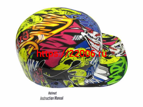 Мотошлем кепка цветной (с рисунком) (L) Мотошлем кепка цветной (с рисунком) (L)