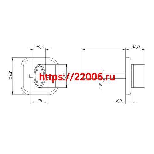 Ручка Fuaro (Фуаро) поворотная BKW8x75.K.TRD62 BL-24 черный ПЛАСТИК фото 3 Ручка Fuaro (Фуаро) поворотная BKW8x75.K.TRD62 BL-24 черный ПЛАСТИК фото 3