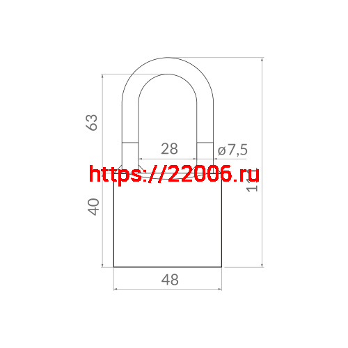 Замок Punto (Пунто) навесной PK-0150 L 3 key англ.ключ. фото 4 Замок Punto (Пунто) навесной PK-0150 L 3 key англ.ключ. фото 4