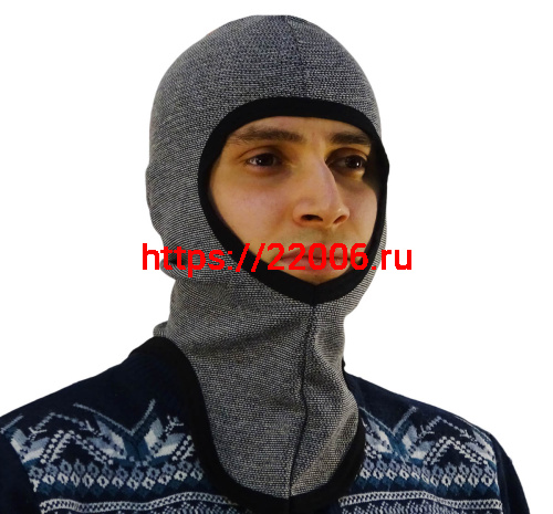 Подшлемник-балаклава, открытое лицо (термополотно) (50% хлопок 50% акрил) П165