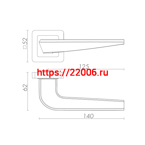 Ручка Fuaro (Фуаро) раздельная K.XM52.BIO (BIO XM) BL-24 черный фото 2 Ручка Fuaro (Фуаро) раздельная K.XM52.BIO (BIO XM) BL-24 черный фото 2
