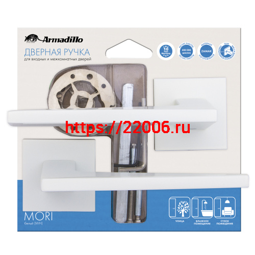 Ручка Armadillo (Армадилло) раздельная MORI USS/HD BPVD-77 Вороненый никель фото 2