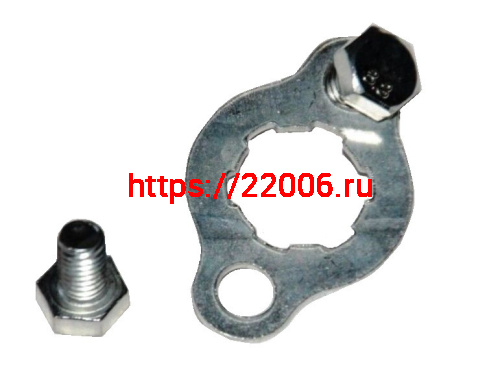 Шайба стопорная ведущей звезды + болты (вал 17 мм) 139FMB 50cc Мопед, Дельта, Альфа Шайба стопорная ведущей звезды + болты (вал 17 мм) 139FMB 50cc Мопед, Дельта, Альфа