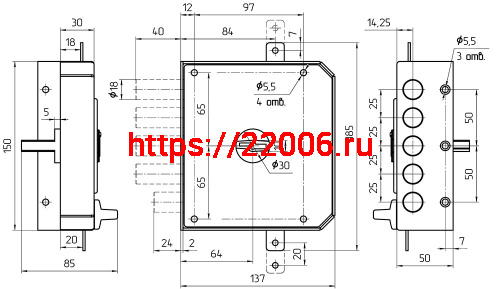 Замок Mettem (Меттэм) накладной ЗН4 032.1.1 (правый), 5 кл. фото 2 Замок Mettem (Меттэм) накладной ЗН4 032.1.1 (правый), 5 кл. фото 2