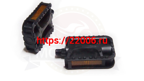 Педали Вело пластик 97х74мм, ось М14*1,25мм, черные (VP-8A-M14) фото 2 Педали Вело пластик 97х74мм, ось М14*1,25мм, черные (VP-8A-M14) фото 2