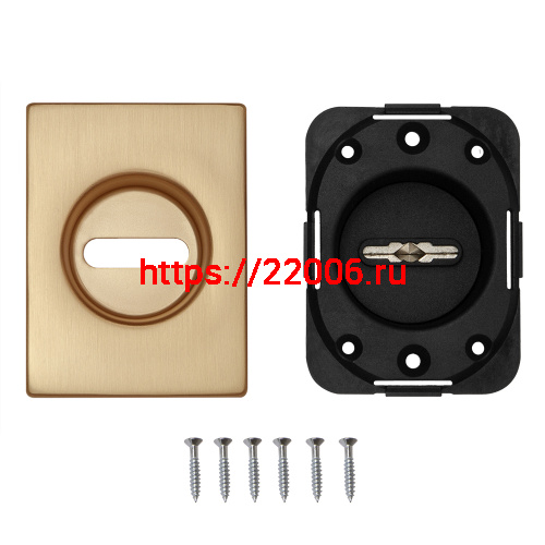 Накладка Fuaro (Фуаро) на сувальдный замок ESC.S-auto.RL/U/K.477 SSG-39 сатинированное золото фото 3 Накладка Fuaro (Фуаро) на сувальдный замок ESC.S-auto.RL/U/K.477 SSG-39 сатинированное золото фото 3