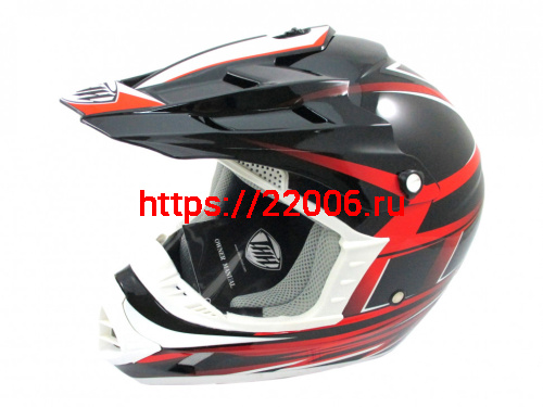 Мотошлем THH TX-12 №17 black/red (XXL) Мотошлем THH TX-12 №17 black/red (XXL)