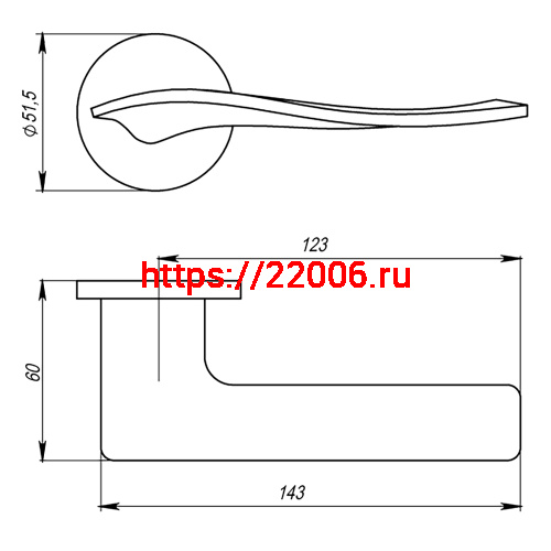 Ручка Armadillo (Армадилло) раздельная R.URS52.AQUA (AQUA URS) BL-26 черный фото 4 Ручка Armadillo (Армадилло) раздельная R.URS52.AQUA (AQUA URS) BL-26 черный фото 4