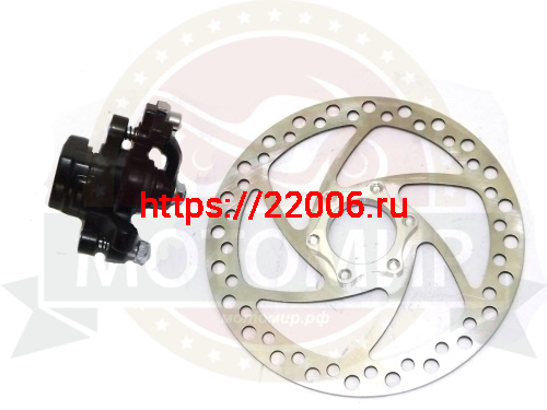 Тормоз дисковый (суппорт F180/R160 + диск 160 мм) DSK-DB03 фото 2