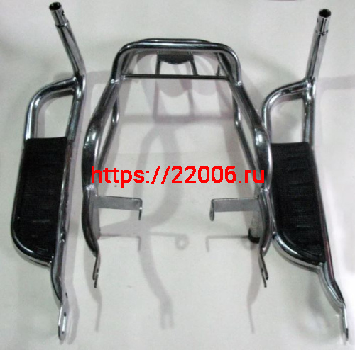 Багажник в сборе с боковыми подножками Альфа Багажник в сборе с боковыми подножками Альфа