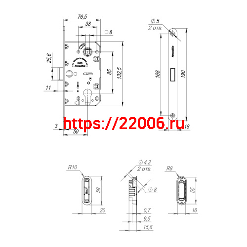 Замок Armadillo (Армадилло) межкомнатный магнитный под цилиндр с ответной планкой GRAVITY G02.190.50.85 MWSC итал тисненый фото 3 Замок Armadillo (Армадилло) межкомнатный магнитный под цилиндр с ответной планкой GRAVITY G02.190.50.85 MWSC итал тисненый фото 3