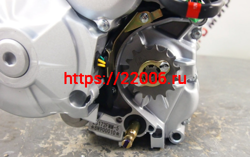 Двигатель 4т. 250 см3 172FMМ (-5)  ZONGSHEN (PR250) (баланс вал.) 5МКПП, кик+электростартер фото 6