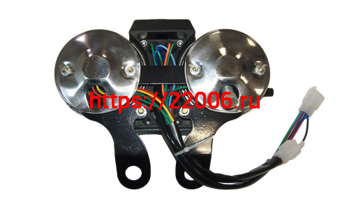 Щиток приборов №1 в сборе"Альфа, Задиак" AlphaRX с эл.тахометром штырь на 13(12) проводах фото 2