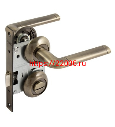 Комплект ручек Punto (Пунто) с защелкой с запиранием SET72/A REX TL/HD AB-6 зеленая бронза Комплект ручек Punto (Пунто) с защелкой с запиранием SET72/A REX TL/HD AB-6 зеленая бронза