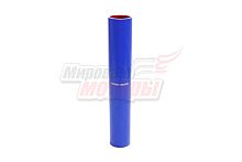 Патрубок радиатора верхний УРАЛ, силикон.,синий,армир. L360мм,d50мм. (HH010)