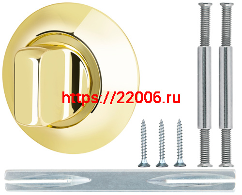 Ручка Armadillo (Армадилло) поворотная WC-BOLT BK6-1GP/SG-5 золото/матовое золото фото 2